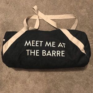 NWOT Meet Me At The Barre Duffle